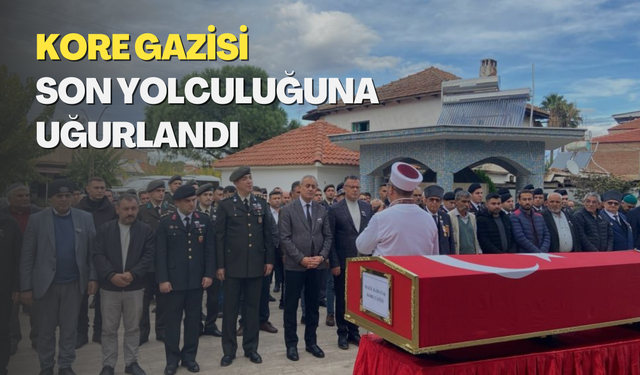 Kore Gazisi son yolculuğuna uğurlandı