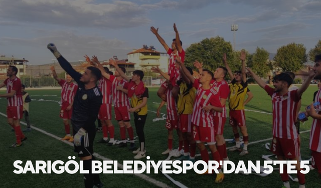 Sarıgöl Belediyespor'dan 5'te 5