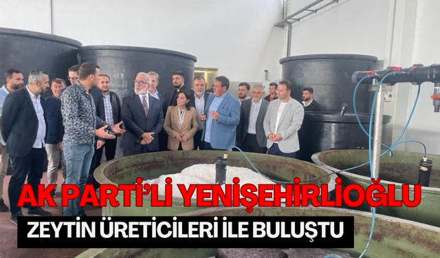 Yenişehirlioğlu, zeytin üreticileri ile buluştu