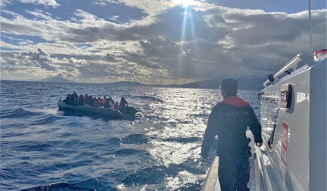 Bodrum'da 136 düzensiz göçmen kurtarıldı
