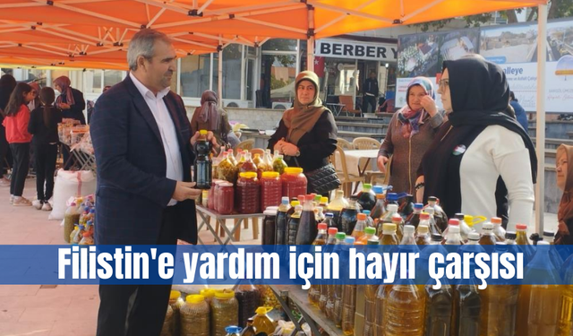 Filistin'e yardım için hayır çarşısı kurdular