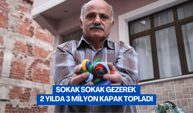 Emekli oluktan sonra hayatını yardıma adadı: Topladığı 1 ton kapakla engelliler için tekerlekli sandalye aldı