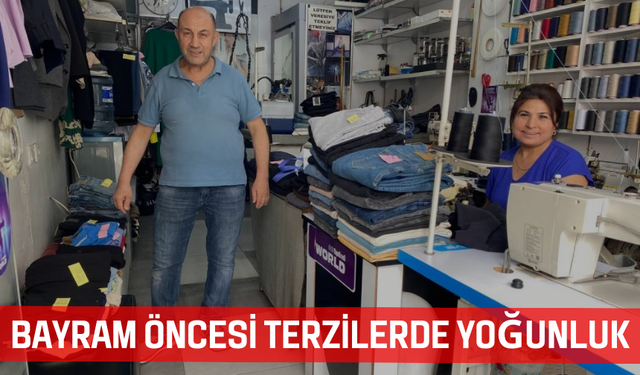 Bayram öncesi terzilerde yoğunluk