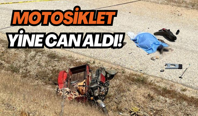 Motosiklet alt yola uçtu, sürücü hayatını kaybetti