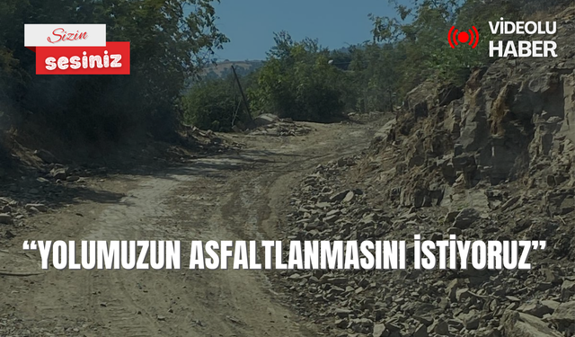 ‘Yolumuzun asfaltlanmasını istiyoruz’