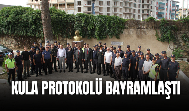 Kula protokolü bayramlaştı