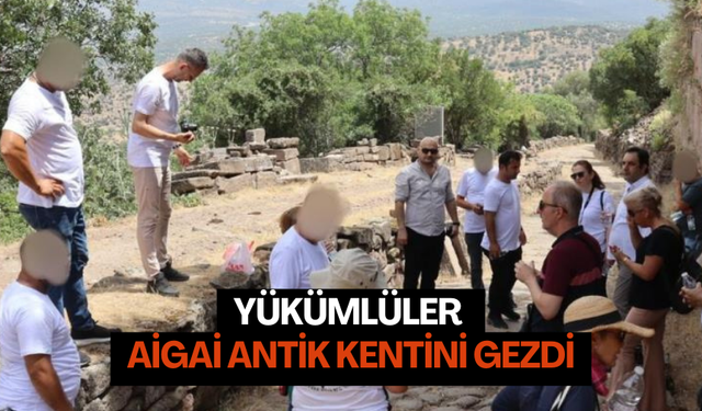 Yükümlüler Aigai antik kentini gezdi