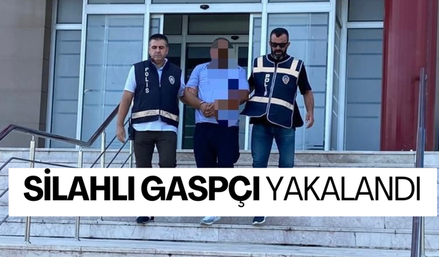 Silah zoruyla sigara çalmak istedi, yakalandı