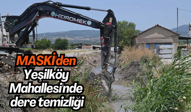 MASKİ'den Yeşilköy Mahallesi'nde dere temizliği