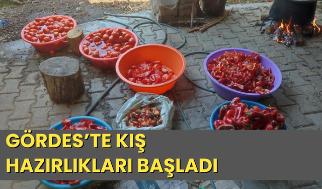 Gördes’te kış hazırlıkları başladı