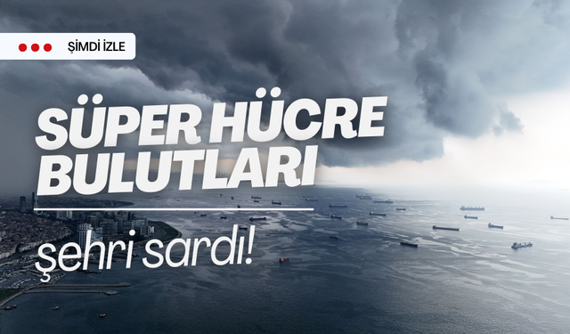 Şehri sardı! Dehşete düşüren süper hücre bulutları böyle görüntülendi