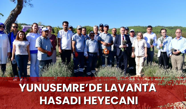 Yunusemre’de lavanta hasadı heyecanı