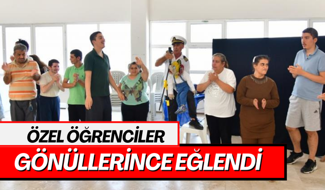 Özel öğrenciler gönüllerince eğlendi