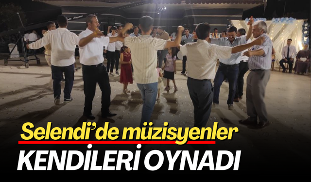 Selendi’de müzisyenler bu sefer oynatmadı, kendileri oynadı