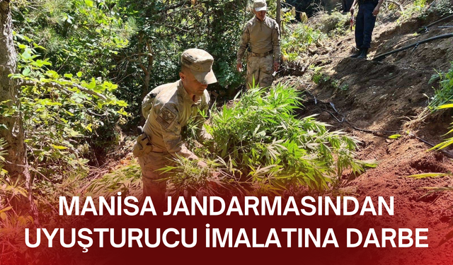 Manisa jandarmasından uyuşturucu imalatına darbe