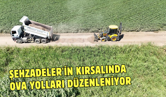 Şehzadeler'in kırsalında ova yolları düzenleniyor