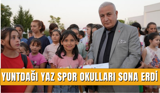 Yuntdağı Yaz Spor Okulları sona erdi