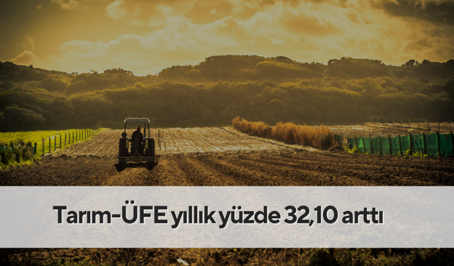 Tarım-ÜFE yıllık yüzde 32,10 arttı