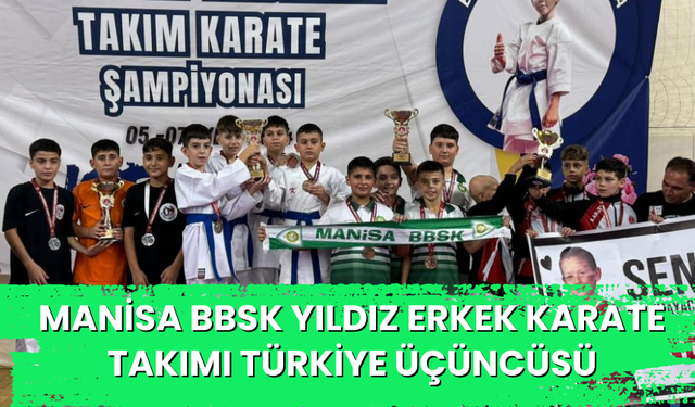 Manisa BBSK Karate Takımından bir 3'üncülük iki 5'incilik