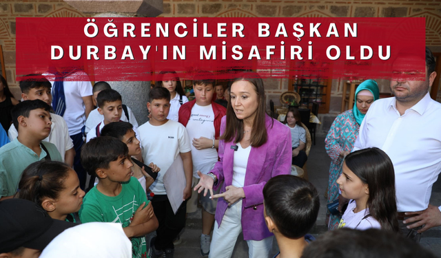 Öğrenciler Başkan Durbay'ın misafiri oldu