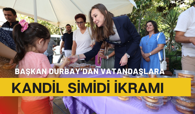 Başkan Durbay’dan vatandaşlara kandil simidi ikramı