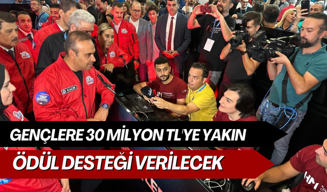 Gençlere 30 milyon TL'ye yakın ödül desteği verilecek