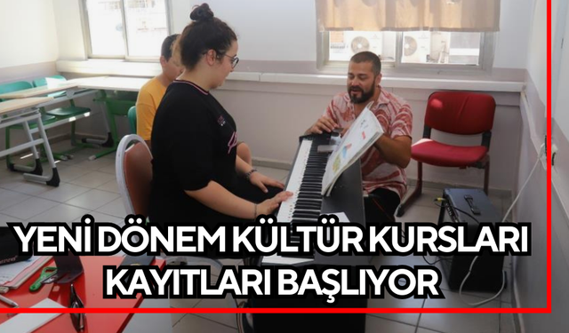 Turgutlu Belediyesi yeni dönem kültür kursları kayıtları başlıyor