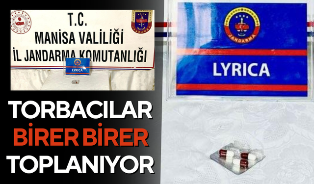 Salihli jandarma torbacıları birer birer topluyor