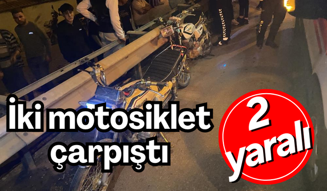 Manisa’da iki motosiklet çarpıştı: 2 yaralı