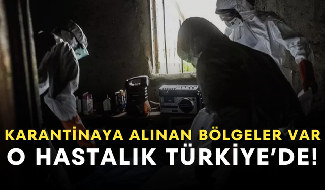 O hastalık Türkiye’de görüldü! Bazı bölgeler karantina altına alındı