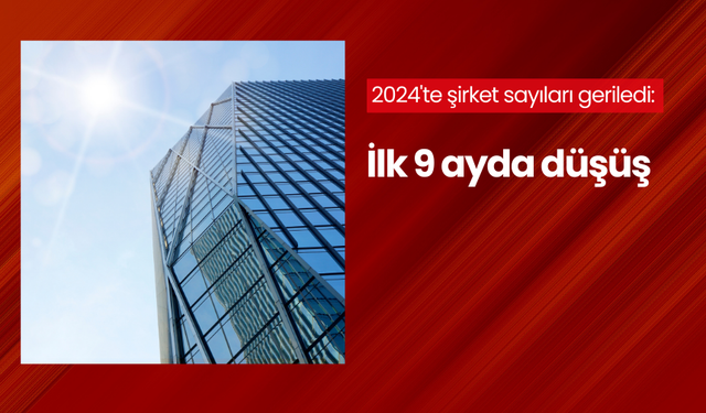 2024'te şirket sayıları geriledi: İlk 9 ayda düşüş