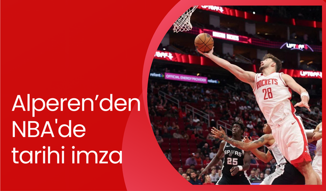 Milli basketbolcu Alperen Şengün'den NBA'de tarihi imza