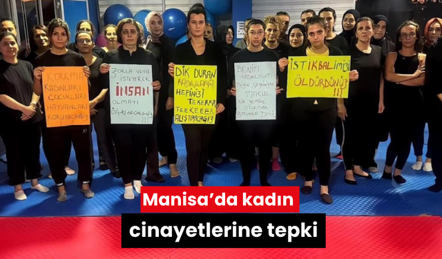 Manisa’da kadın cinayetlerine tepki