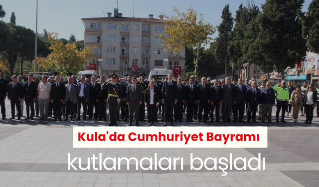 Kula'da Cumhuriyet Bayramı kutlamaları başladı