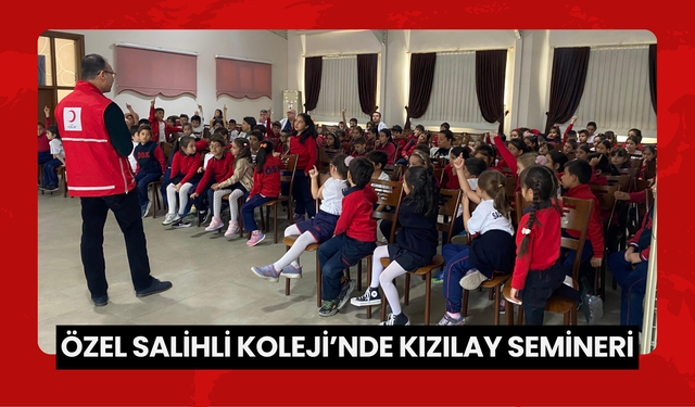 Özel Salihli Koleji’nde Kızılay semineri