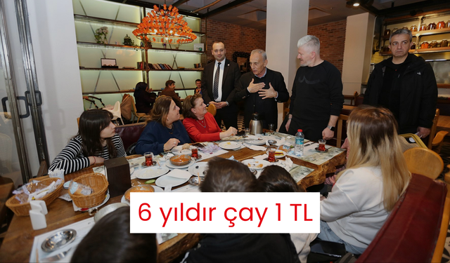 Belediyeye ait 11 tesiste 6 yıldır çay 1 TL