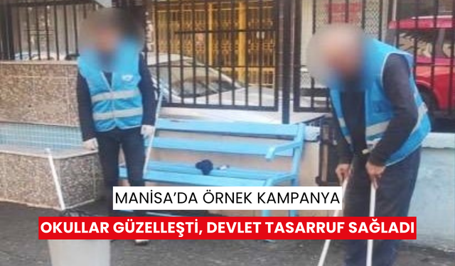 Manisa'da yükümlülerin çalışması, kamuda 500 bin lira tasarruf sağlandı