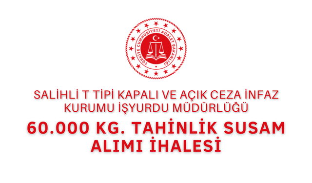 60.000 KG. TAHİNLİK SUSAM İHALESİ