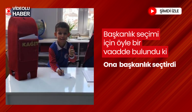 Başkanlık seçimi için öyle bir vaadde bulundu ki, Ona başkanlık seçtirdi