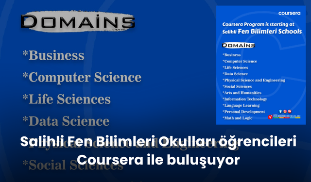 Salihli Fen Bilimleri Okulları  öğrencileri Coursera ile buluşuyor