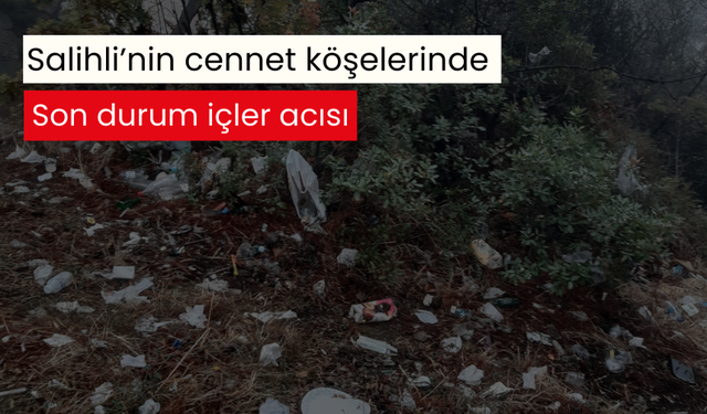 Salihli’nin cennet köşelerinde son durum içler acısı