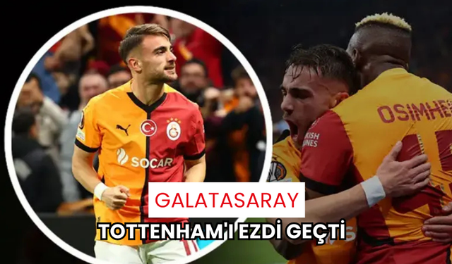 Galatasaray, İstanbul'da Tottenham'ı yıktı! 5 gol ve kırmızı kart