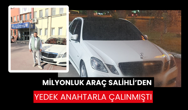 Aracını teslim aldı: Salihli ve Antalya polisine teşekkür etti