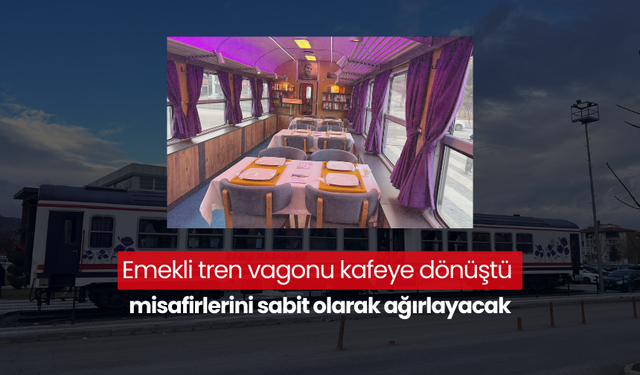 Eski tren vagonu kafeye dönüşerek yeni bir yaşam başlatıyor