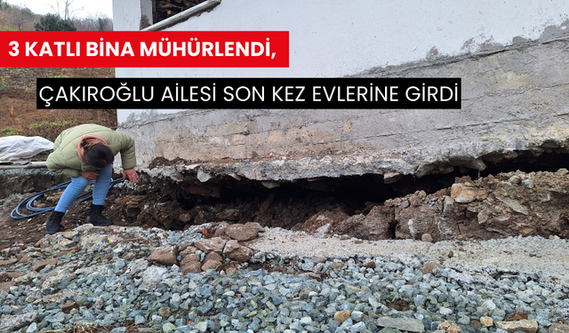 3 katlı bina mühürlendi, Çakıroğlu ailesi son kez evlerine girdi