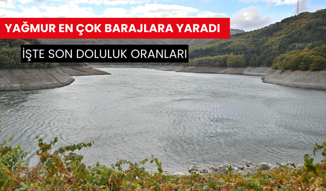 Yağmur en çok barajlara yaradı | İşte son doluluk oranları