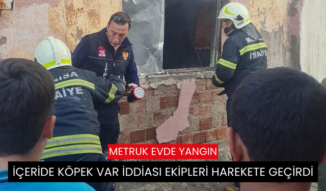 Yangın çıkan evde köpek var iddiası ekipleri harekete geçirdi