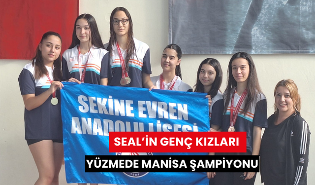 Salihli Sekine Evren Anadolu Lisesi yüzmede il şampiyonu