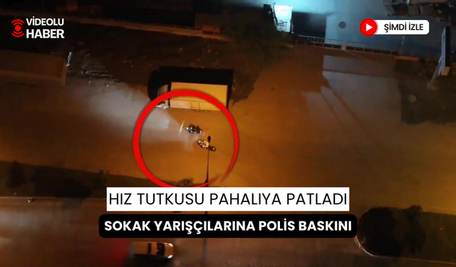 Yunus polisleri tarafından drift atan tehlikeli sokak yarışlarına baskın