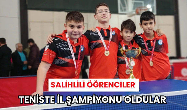 Salihli Milli Egemenlik, teniste şampiyon oldu